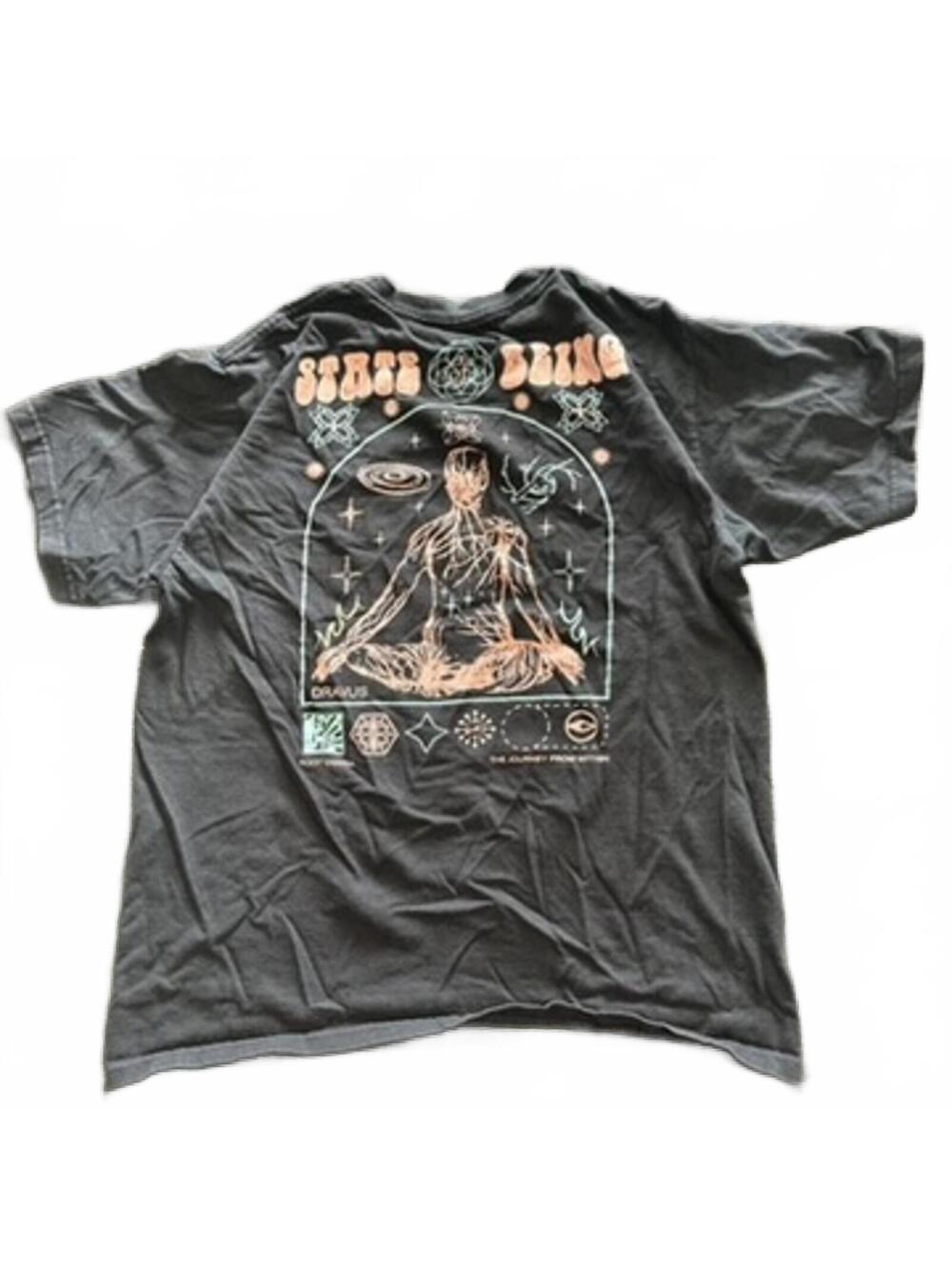 Dravus Medium Black State of Being Graphic T-Shirt